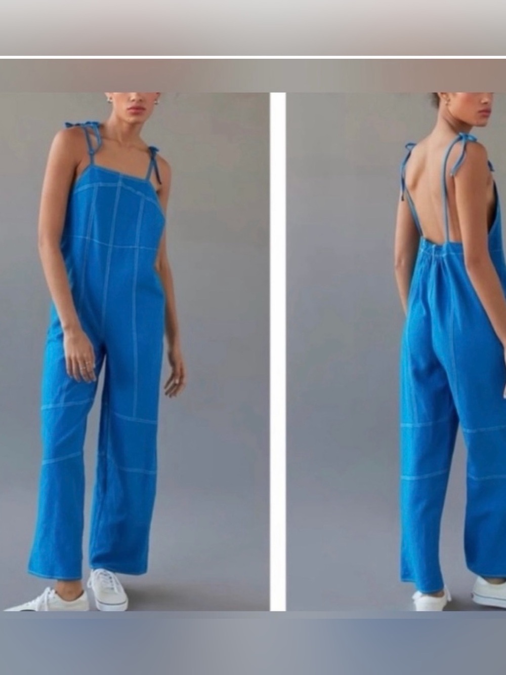 Urban Outfitters small UO Harley loose fit linen blend jumpsuit small